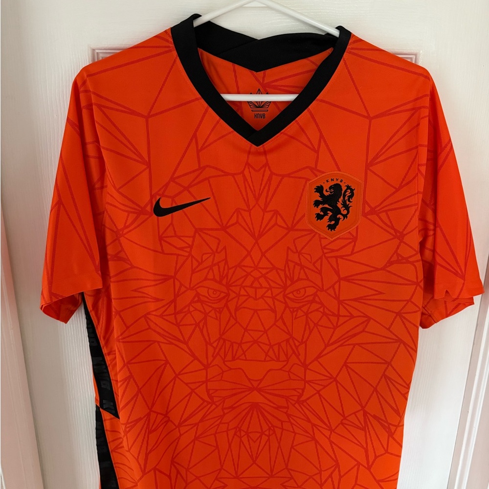 Nike Netherlands 2020 KNVB Orange Dri-FIT Jersey Large